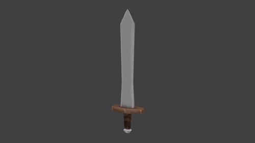 Sword LowPoly PS1/PSX Style preview image